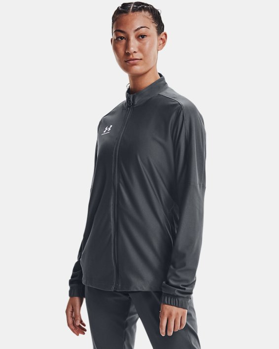 Women's UA Challenger Track Jacket, Gray, pdpMainDesktop image number 0